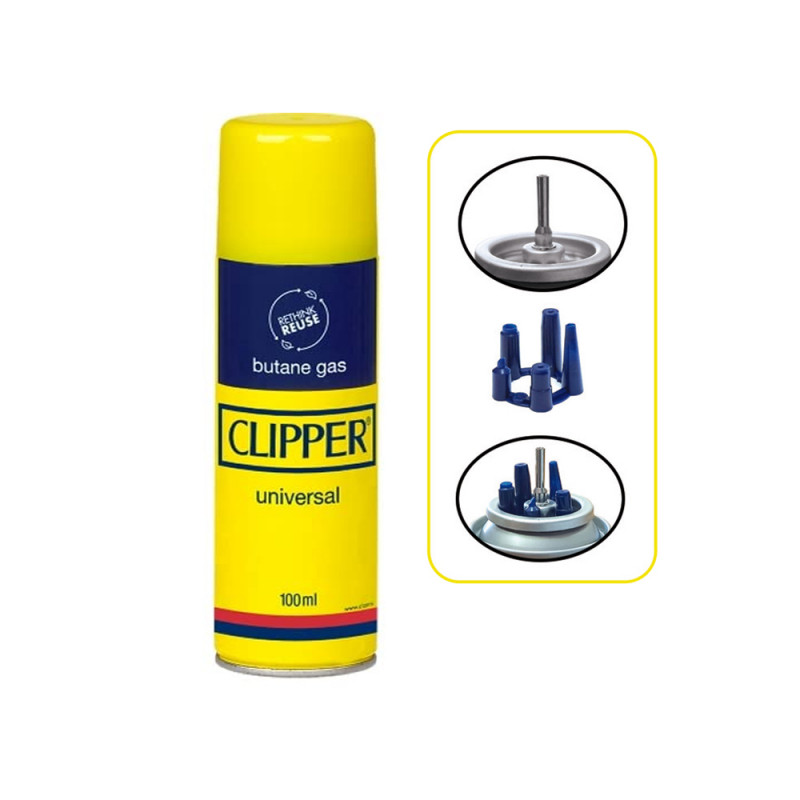 Gas Clipper bomboletta metallo da 100 ml