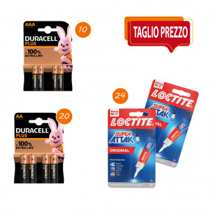 Offerta pile Duracell e Attak