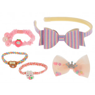 Set accessori per capelli da bimba modelli ass.ti