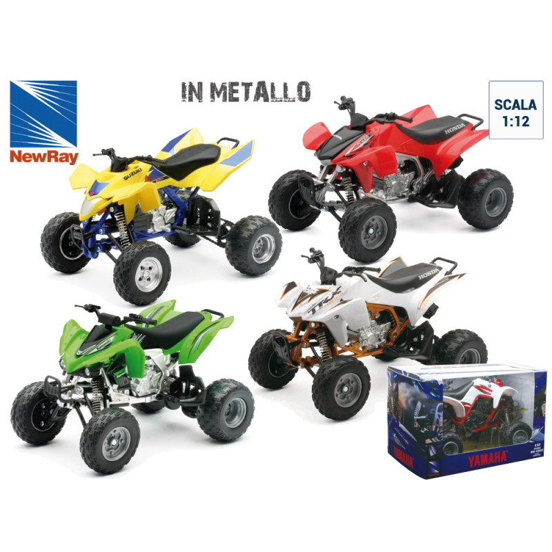 Modellino quad Japan ATV 4 modelli scala 1:12 die cast