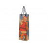 Borse per bottiglia Babbo Natale cm. 12,5x8,5x36