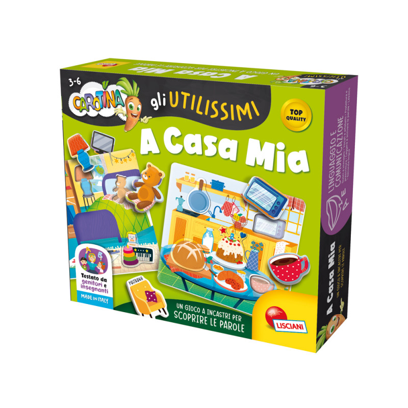 Gioco Carotina Lisciani Gli utilissimi A casa mia