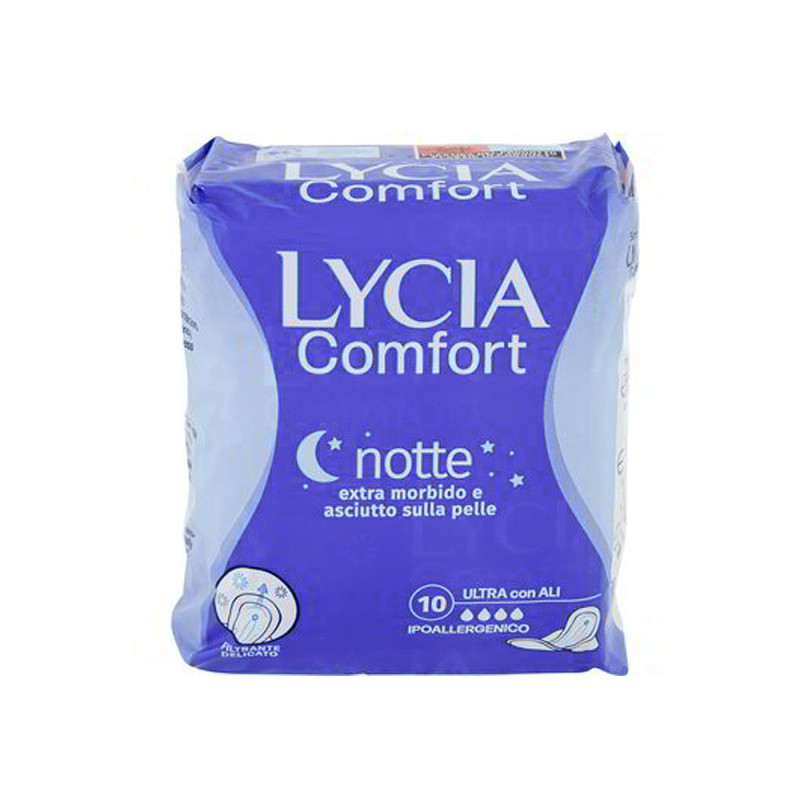 Assorbenti Lycia ultra notte con ali pacco 10 pz