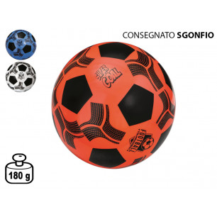 Palla da calcio in pvc 180 gr diam. 22 in 3 colori SGONFIO