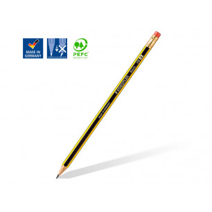 Matita Staedtler Noris grafite HB-2 con gommino