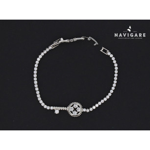 Bracciale Navigare Donna tennis con inserto cerchio