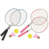 Set 2 racchette Badminton cm. 42 con volano e pallina