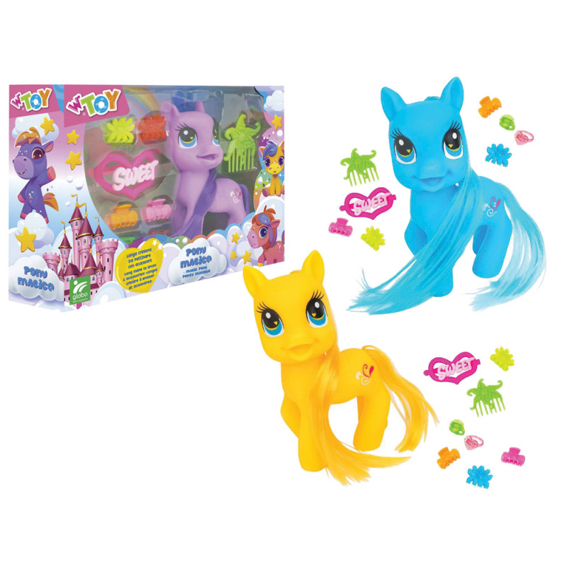 Playset Magic Pony con accessori in 3 colori