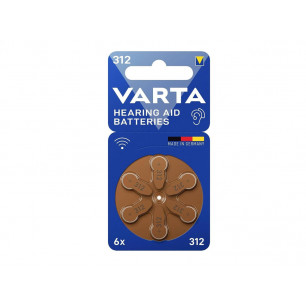 Micropile Varta Acustiche tipo 312 blister da 6 pile