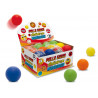 Palline colorate antistress diam. 6,3 cm display 24 pz