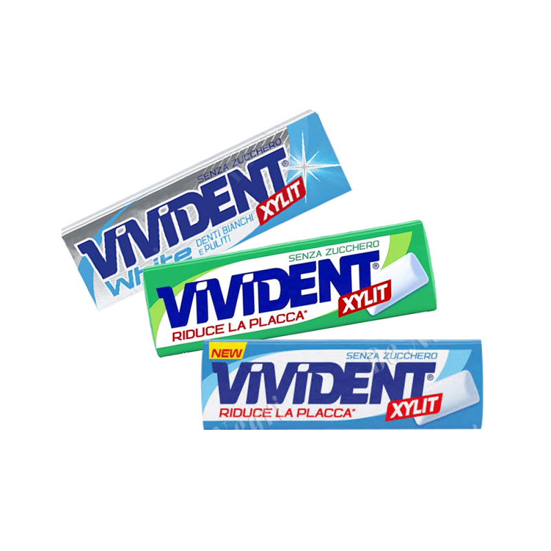 Chewing Gum Vivident Xylit 3 gusti assortiti