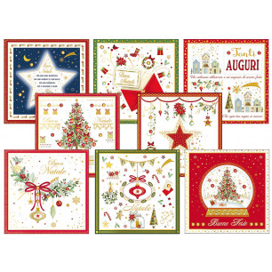 Biglietti Christmas Boutique cm. 15x15