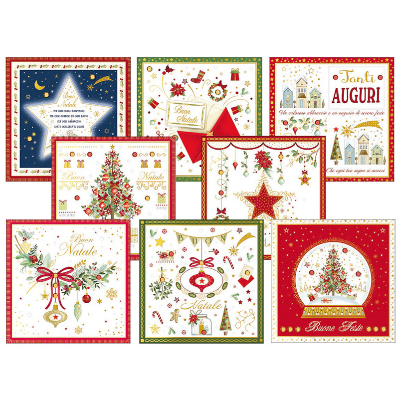 Biglietti Christmas Boutique cm. 15x15