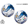 Pallone da calcio Stripe azzurro in ecopelle cucito size 5 SGONFIO