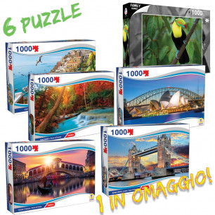 Offerta 5 puzzle 1000 pz + 1 omaggio