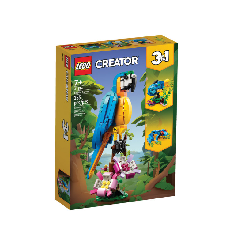 Lego Creator Pappagallo esotico 3 in 1