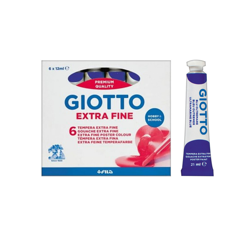 Tempere Giotto in tubetto Blu oltremare da 12 ml