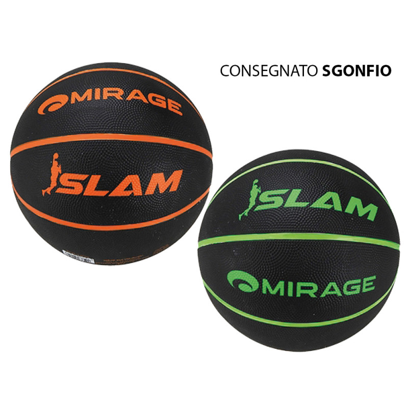 Pallone da basket Mirage Slam size 7 SGONFIO in 2 ass.ti