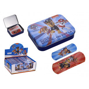 Cerotti Paw Patrol in box di metallo da 24 cerotti assortiti