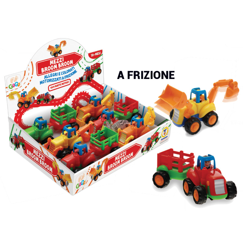 Mezzi agricoli Broom Broom a frizione display 6 pz