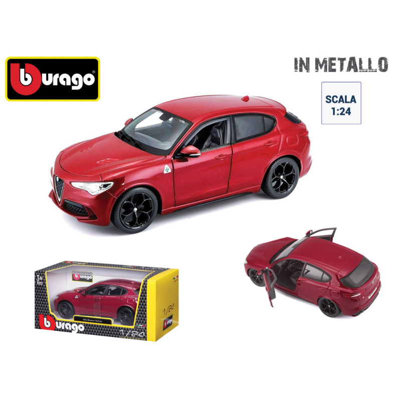 Modellini auto Alfa Romeo Stelvio Bburago in scala 1:24