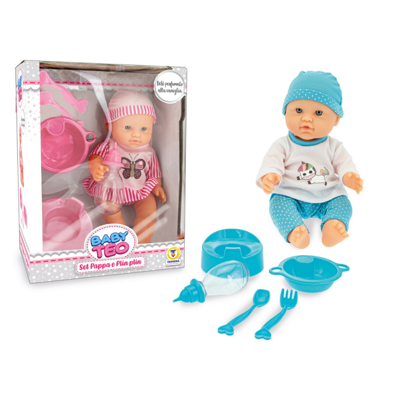 Bambolotto profumato Baby Teo cm. 30 con accessori 2 ass.ti