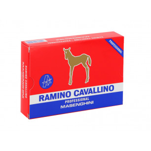 Carte da gioco Masenghini Ramino doppio Cavallino in plastica mazzo da 108 carte