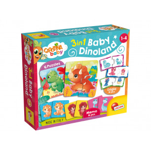 Gioco Carotina Baby Lisciani Dinoland 3 in 1