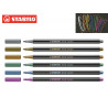 Penna Stabilo Point 68 colori metallici busta da 6 colori  pz