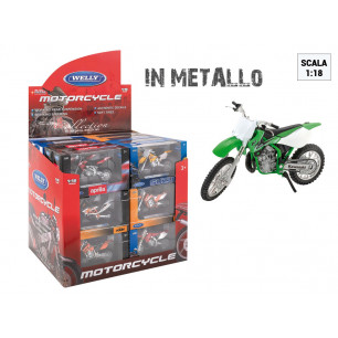 Modellini Welly Moto da Cross scala 1:18