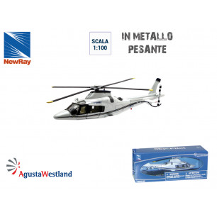 Modellino elicottero Augustawestland AW109 Power scala 1:100 die cast