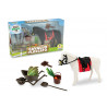 Set cavallo floccato con accessori stalla