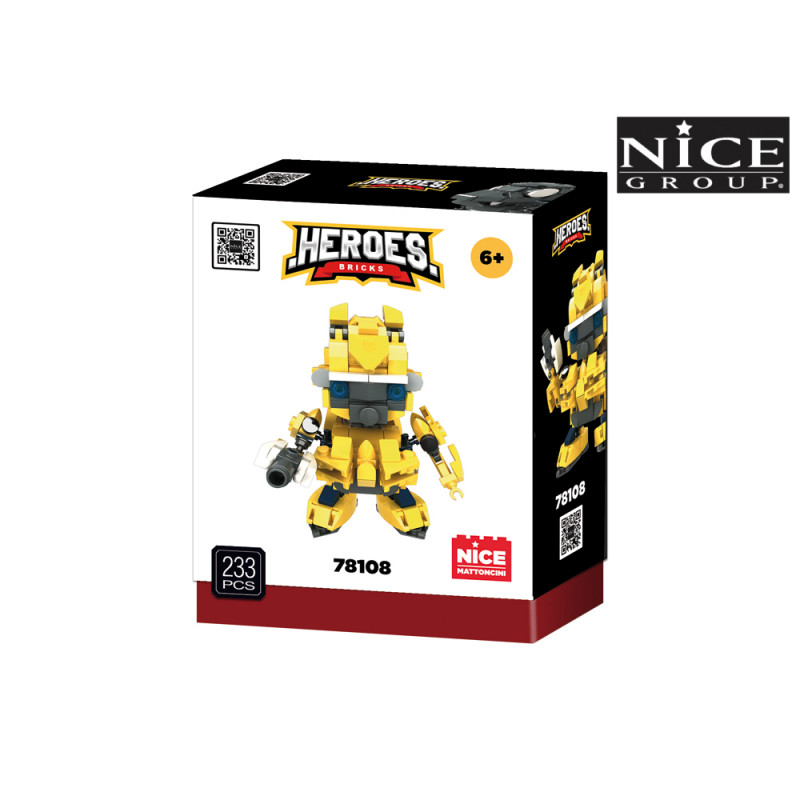 Costruzioni Hero Bricks Yellow Truck Soldier 221 pz