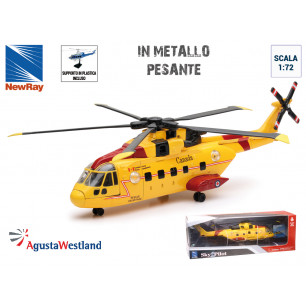 Modellino elicottero AgustaWestland AW101 Cormorant scala 1:72 die cast