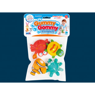 Busta 4 Gummy Gommy animali acquatici