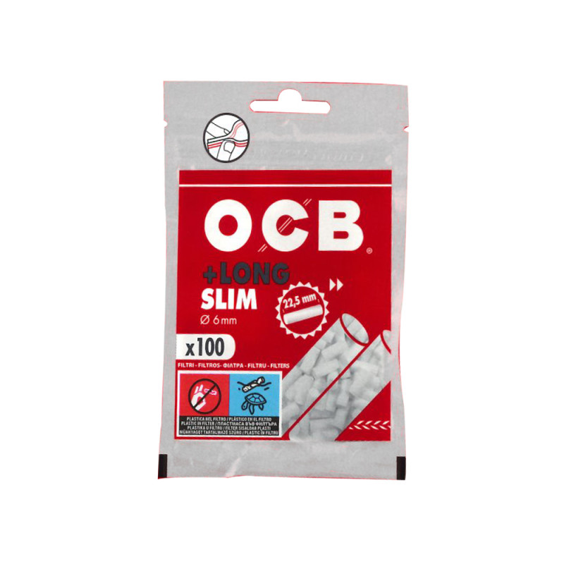 Filtri Ocb 6mm lisci lunghi 22,5mm