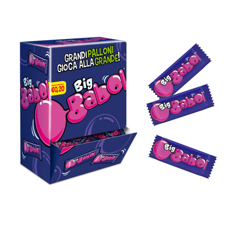 Chewing Gum Big Babol tuttifrutti display 200 pezzi