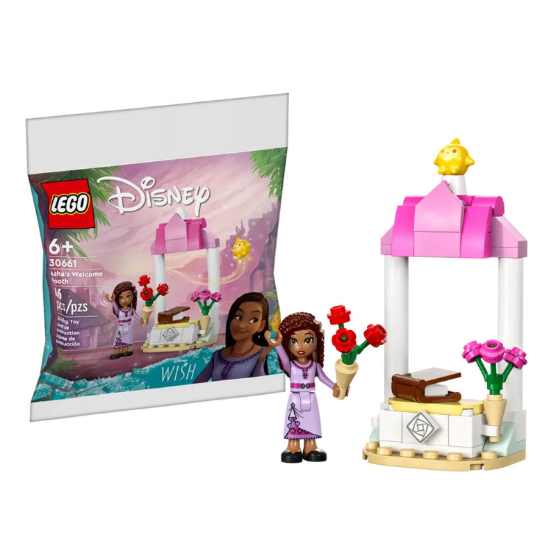 Lego Disney in busta il banco di benvenuto di Asha