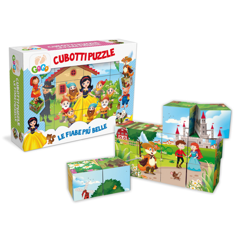 Cubotto puzzle fiabe italiane 12 pz