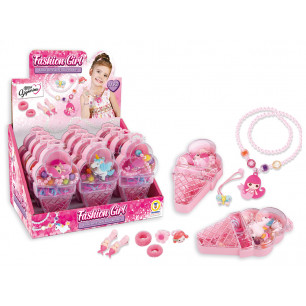 Set crea i tuoi gioielli con bambolina display 12 pz