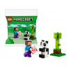 Lego Minecraft in busta Steve e baby panda