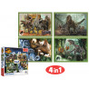 Puzzle Trefl 4 in 1 Jurassic World