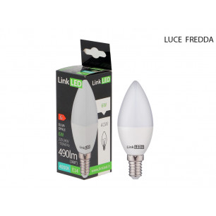 Lampadina LED LinkLED Oliva 6 Watt E14 luce naturale