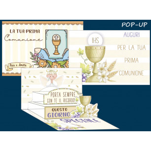 Biglietti pop-up Comunione