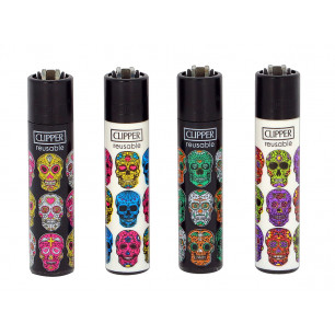 Accendini Clipper Large Triple Skull