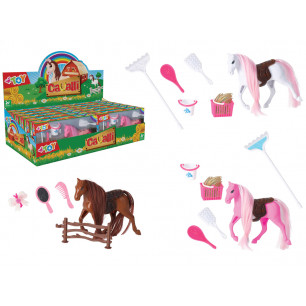 Set cavallo con accessori display 12 set 3 ass.ti 