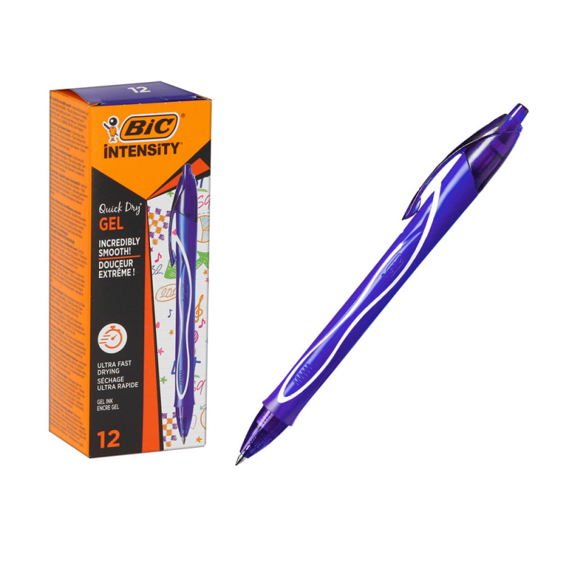 Penna Bic Gel-ocity QuickDry blu