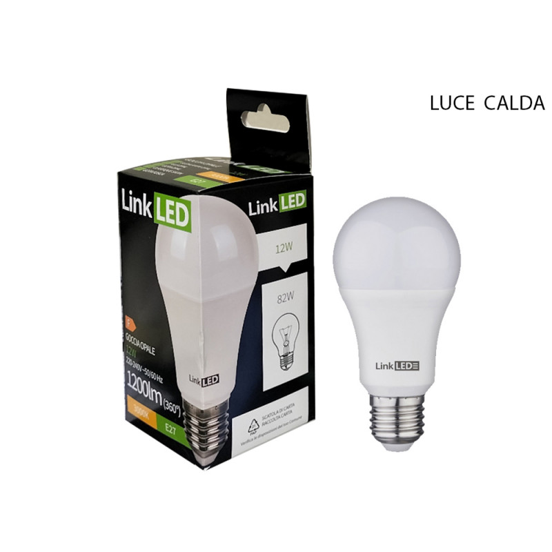 Lampadina LED LinkLED GLS 12 Watt E27 luce calda