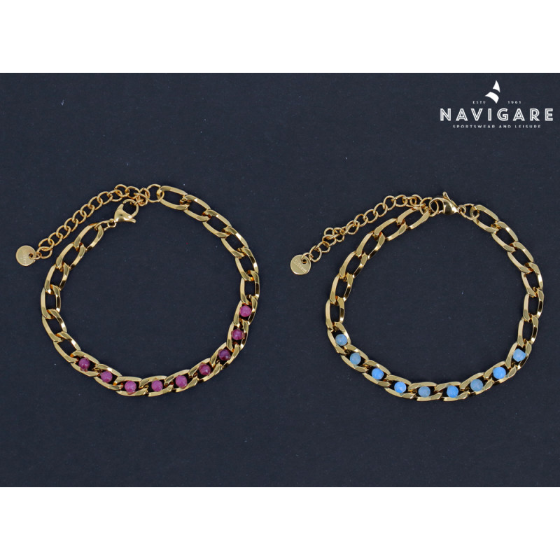 Bracciale Navigare donna catenella dorata mod B