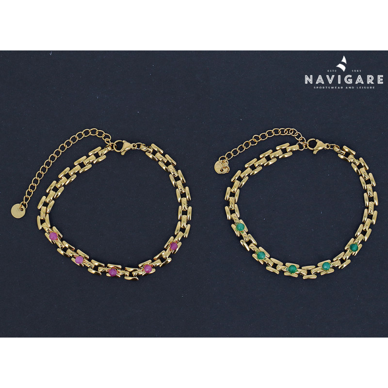 Bracciale Navigare donna catenella dorata mod A